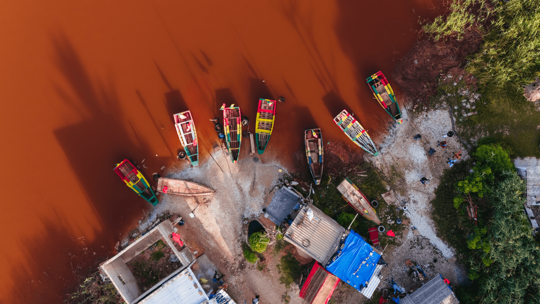 eSIM in Lake Retba Pink Lake 2